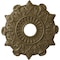 Ekena Millwork Preston Ceiling Medallion (Fits Canopies up to 4"), 17 1/2"OD x 4"ID x 1"P, Mississippi Mud CM17PRMMF - alternate 1